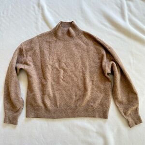 H&M Taupe Knit Turtleneck Sweater